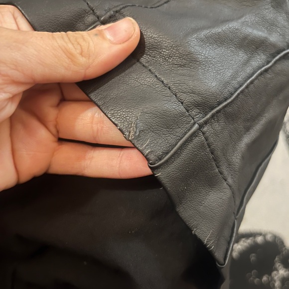 Free People Perfect Fall Black Buttoned Faux Leather Mini Skirt Size 2 - Picture 9 of 9